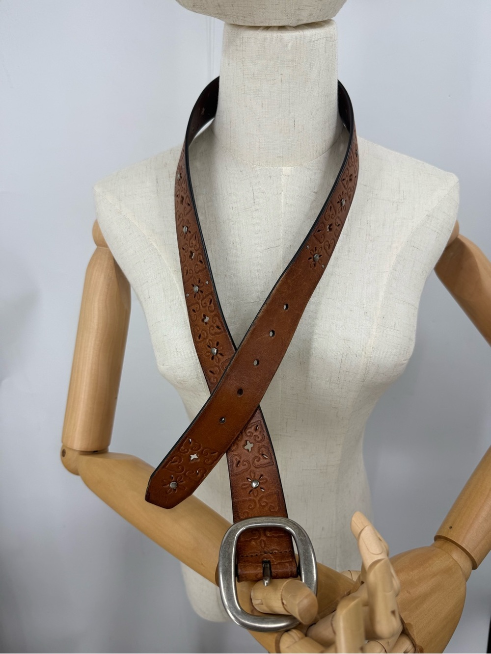 Polo Ralph Lauren RL3584231 tooled 100% leather belt M - Picture 2 of 12